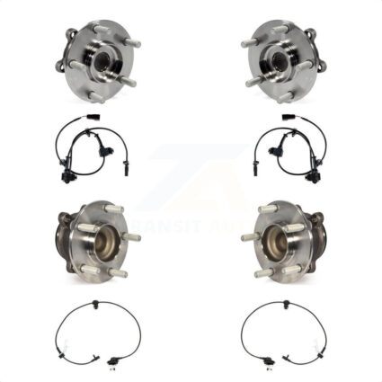 Front Rear Wheel Hub Bearing And ABS Sensor Kit For Mazda CX-5 with Harness K7S-102932