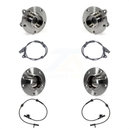 Front Rear Wheel Hub Bearing And ABS Sensor Kit For 2013-2015 Dodge Dart K7S-102938