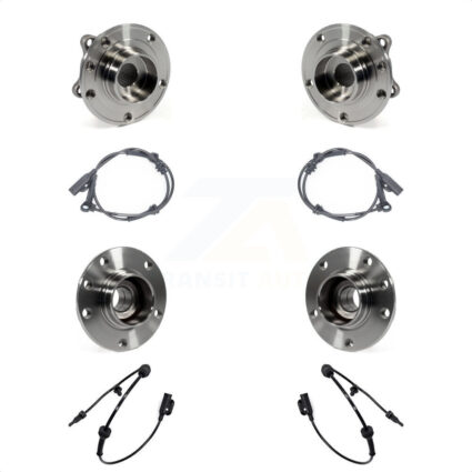 Front Rear Wheel Hub Bearing Sensor Kit For 16 Dodge Dart 2.4L/1.4L/2.0L with 4-Wheel ABS K7S-102944