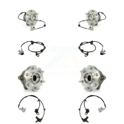 Front Rear Wheel Hub Bearing And Extra ABS Sensor Kit For Nissan Pathfinder with Harness K7S-102947