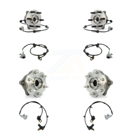 Front Rear Wheel Hub Bearing And Extra ABS Sensor Kit For Nissan Pathfinder with Harness K7S-102948