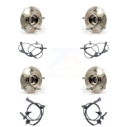 Front Rear Wheel Hub Bearing And ABS Sensor Kit For Cadillac CTS with Harness K7S-102950