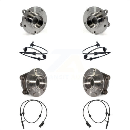 Front Rear Wheel Hub Bearing And ABS Sensor Kit For Chrysler 200 K7S-102956