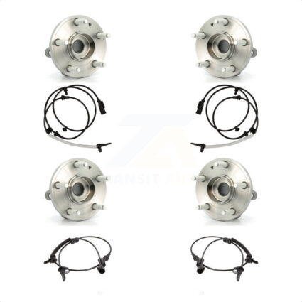 Front Rear Wheel Hub Bearing And ABS Sensor Kit For Ford Police Interceptor Utility K7S-102960