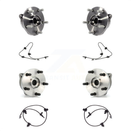 Front Rear Wheel Hub Bearing Sensor Kit For 06-07 Subaru B9 Tribeca 3.0L with 4-Wheel ABS K7S-102970