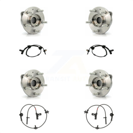 Front Rear Wheel Hub Bearing And ABS Sensor Kit For 2013-2019 Cadillac ATS AWD K7S-102971