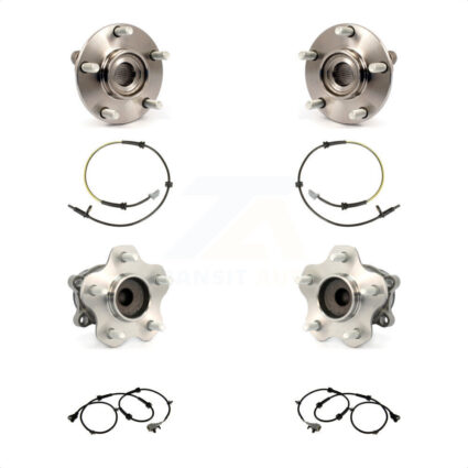 Front Rear Wheel Hub Bearing And ABS Sensor Kit For Nissan Rogue Select with Harness K7S-102979