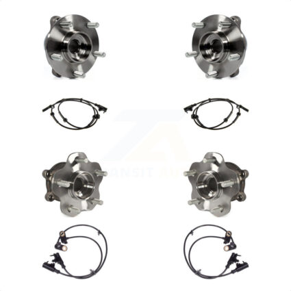 Front Rear Wheel Hub Bearing And ABS Sensor Kit For INFINITI G35 G25 Q40 with Harness K7S-102986