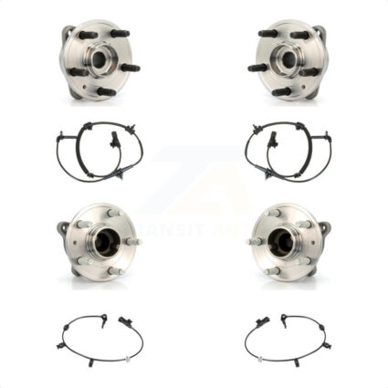 Front Rear Wheel Hub Bearing & Sensor Kit For Chevrolet Cruze 1.8L/1.4L with 4-Wheel ABS K7S-103256