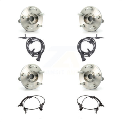 Front Rear Wheel Hub Bearing And ABS Sensor Kit For Ford Explorer K7S-103263