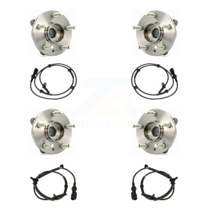 Front Rear Wheel Hub Bearing And ABS Sensor Kit For Ford Taurus Flex Lincoln MKS K7S-103273