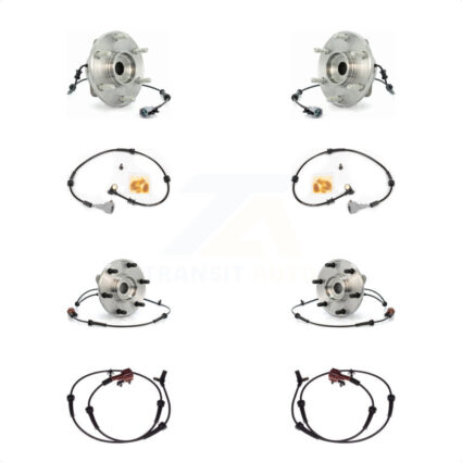 Front Rear Wheel Hub Bearing Extra ABS Sensor Kit For INFINITI QX56 5.6L with 4-Wheel K7S-103274