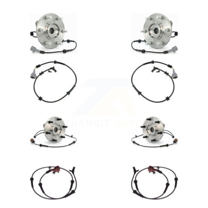 Front Rear Wheel Hub Bearing And Extra ABS Sensor Kit For Nissan Armada INFINITI QX56 K7S-103275