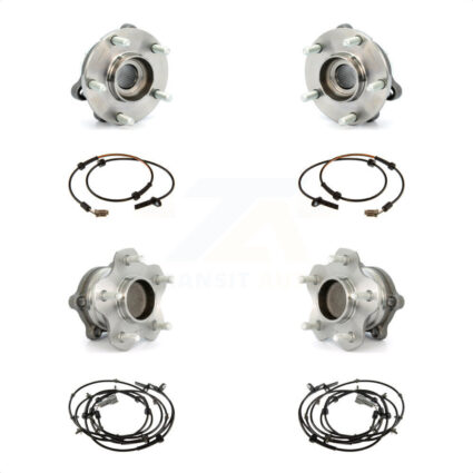 Front Rear Wheel Hub Bearing Sensor Kit For 2007-2008 Nissan Altima 3.5L with 4-Wheel ABS K7S-103280