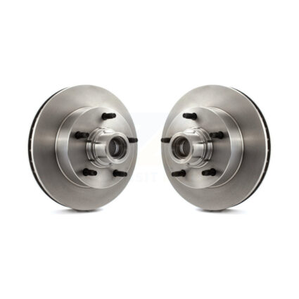 Front Disc Brake Rotors And Hub Pair For Ford F-150 E-150 Econoline F-100 Club Wagon E-100 K8-100014