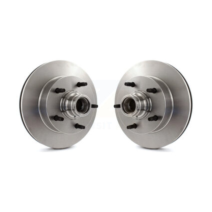 Front Disc Brake Rotors And Hub Assembly Pair For Ford F-150 E-150 Econoline K8-100018