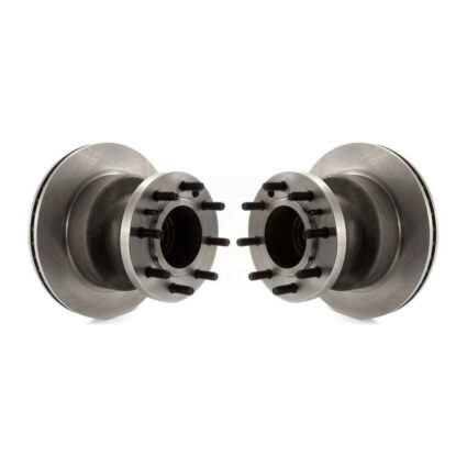 Front Disc Brake Rotors And Hub Pair For Ford E-350 Super Duty Econoline Club Wagon E-450 K8-100022