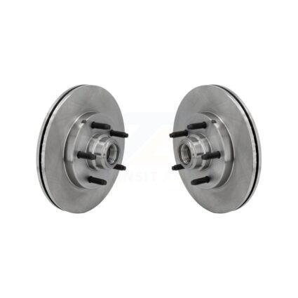 Front Disc Brake Rotors And Hub Assembly Pair For Ford F-150 Heritage Lincoln Blackwood K8-100033
