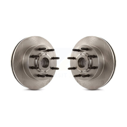 Front Disc Brake Rotor And Hub Assembly Pair For Ford F-350 Super Duty F-250 Excursion RWD K8-100039