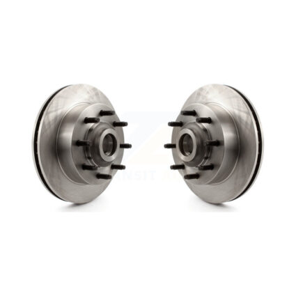 Front Disc Brake Rotors And Hub Assembly Pair For Dodge Ram 2500 3500 Van B3500 B2500 1500 K8-100051