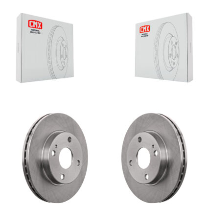 Front Brake Rotors Pair For Mazda Protege Ford Escort 323 Kia Rio Aspire Mercury Tracer K8-100131