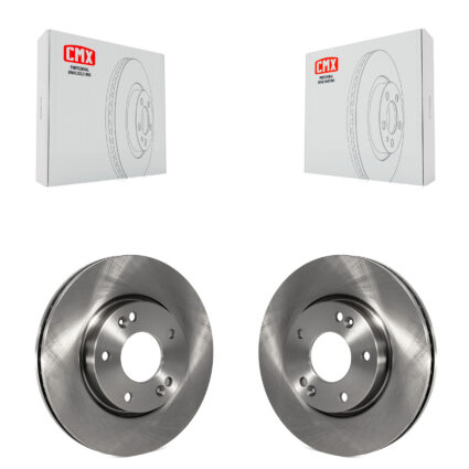 Front Brake Rotors Pair For Hyundai Elantra Tucson Kia Sonata Sportage Soul Rondo Tiburon K8-100344