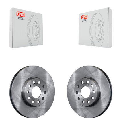 Front Brake Rotor Pair For Volkswagen Jetta Golf SportWagen Taos Beetle Audi Rabbit A3 Eos K8-100418