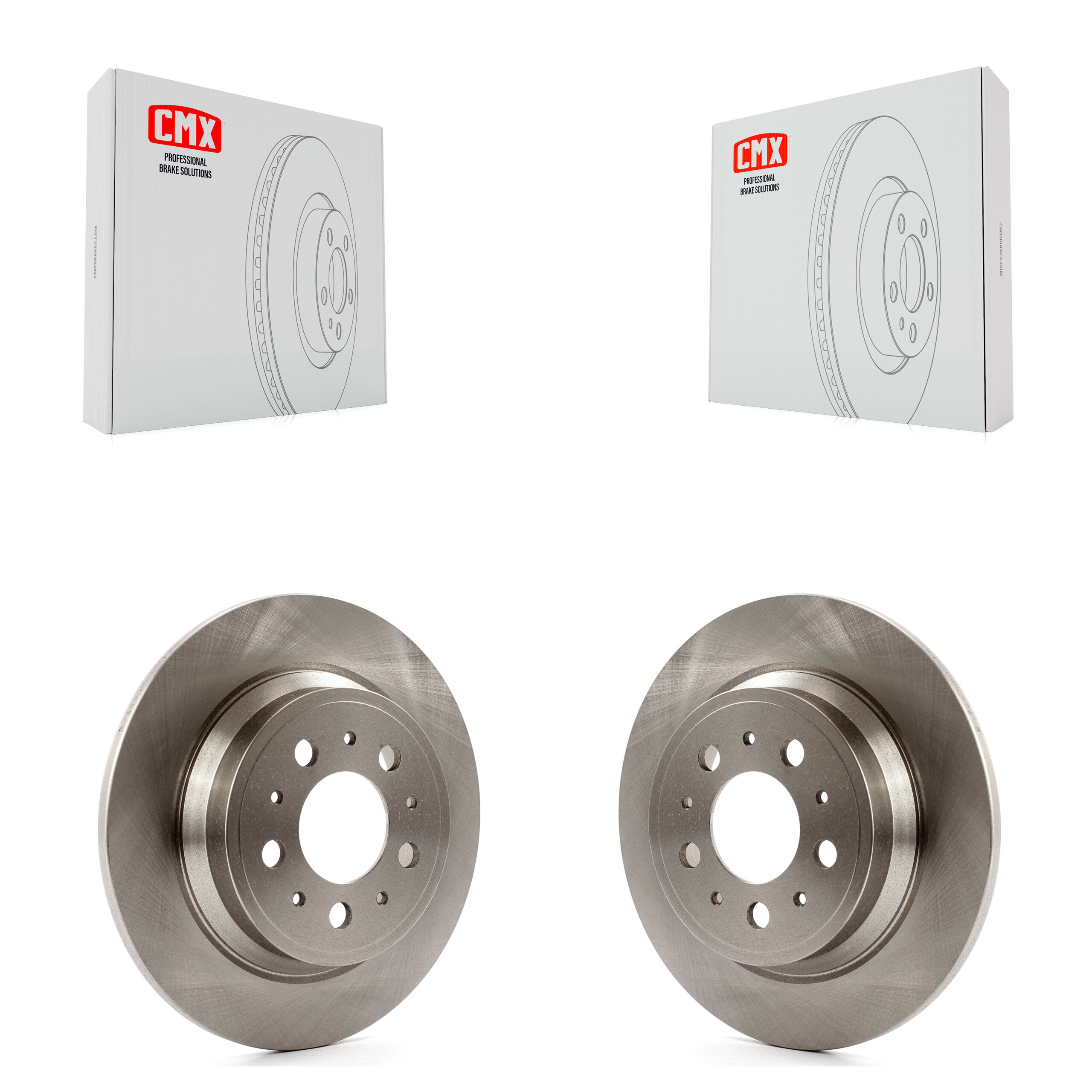 Rear Disc Brake Rotors Pair For Volvo S60 XC70 V70 S80 K8-100766