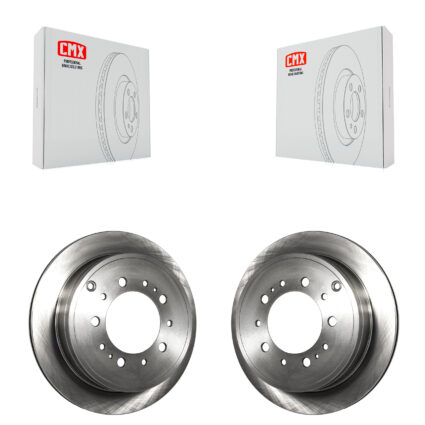 Rear Disc Brake Rotors Pair For Toyota Tundra Sequoia Lexus LX570 Land Cruiser K8-100864