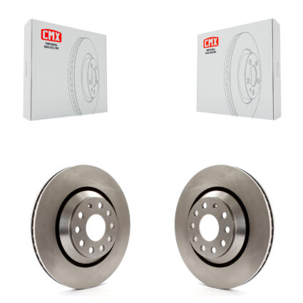 Rear Brake Rotor Pair For Volkswagen Atlas Audi Q3 GTI Cross Sport Golf R Passat CC Arteon K8-100865