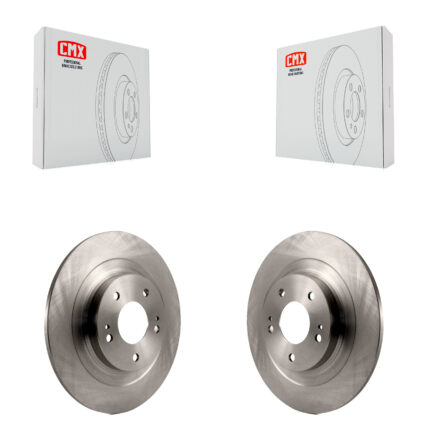 Rear Disc Brake Rotors Pair For Mitsubishi RVR Outlander Eclipse Cross PHEV Sport K8-100935