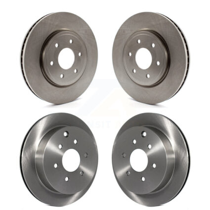 Front Rear Disc Brake Rotors Kit For Nissan Frontier Xterra Suzuki Equator K8-101414