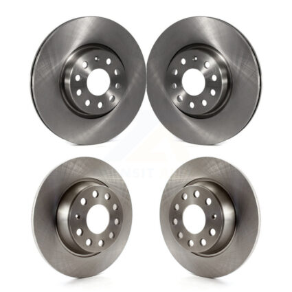 Front Rear Disc Brake Rotors Kit For Volkswagen GTI Passat Eos Audi A3 Quattro Golf K8-101422