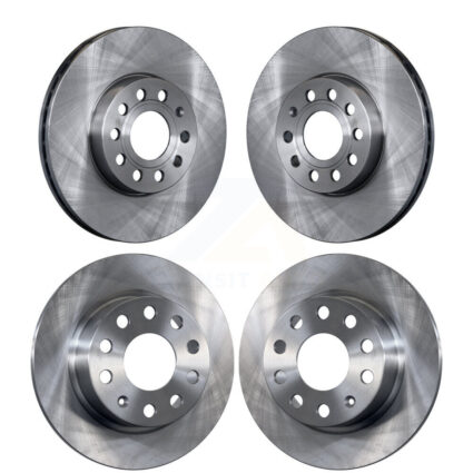 Front Rear Disc Brake Rotors Kit For Volkswagen Jetta Beetle Golf SportWagen K8-101444