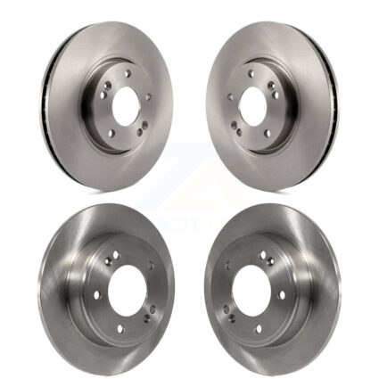 Front Rear Disc Brake Rotors Kit For Kia Forte Hyundai Veloster Forte5 Koup K8-101449