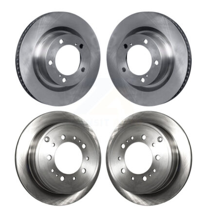 Front Rear Disc Brake Rotors Kit For Toyota Tundra Sequoia Lexus LX570 Land Cruiser K8-101498