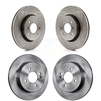 Front Rear Disc Brake Rotors Kit For Kia Rio Hyundai Accent K8-101603