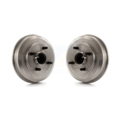 Rear Brake Drums Pair For 2000-2008 Ford Focus Wheel Bearing Included K8-101890