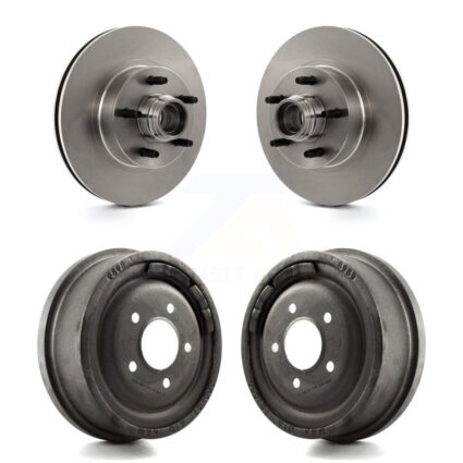Front Rear Disc Brake Rotors Drums Kit For Ford Ranger With 10″ Diameter Drum K8-102189