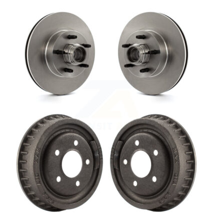 Front Rear Disc Brake Rotors Drums Kit For Ford Ranger With 9″ Diameter Drum K8-102190