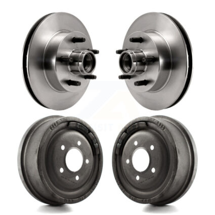 Front Rear Disc Brake Rotors Drums Kit For Ford Ranger Mazda B4000 B3000 B2500 K8-102193