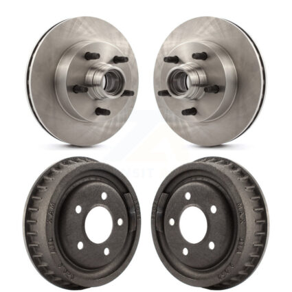 Front Rear Brake Rotor Drum Kit For Mazda B4000 RWD with 4-Wheel ABS With 9″ Diameter K8-102194