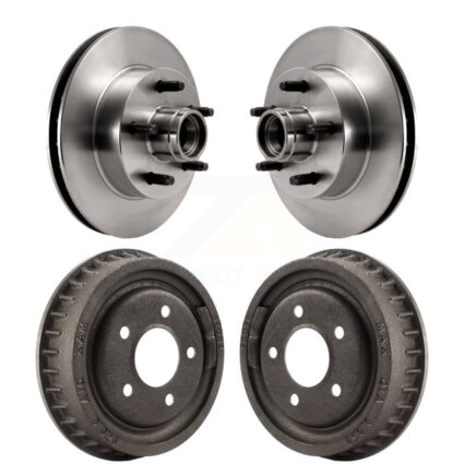 Front Rear Disc Brake Rotors Drums Kit For Ford Ranger Mazda B4000 B3000 B2500 K8-102195