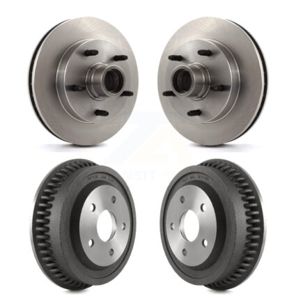 Front Rear Disc Brake Rotors Drums Kit For 1994-1999 Dodge Ram 1500 RWD K8-102200