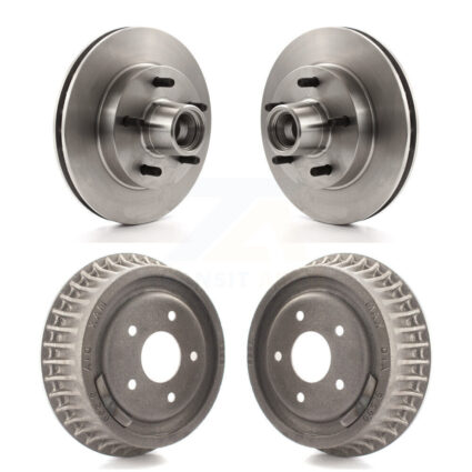 Front Rear Disc Brake Rotors Drums Kit For Chevrolet S10 GMC Sonoma Jimmy Blazer K8-102202