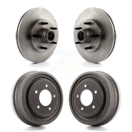 Front Rear Disc Brake Rotors Drums Kit For Ford F-150 K8-102211