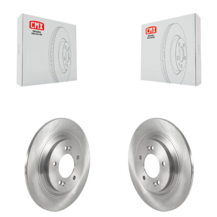 Rear Disc Brake Rotors Pair For Hyundai Kona Electric Kia Soul EV Niro Cadenza K8-102321