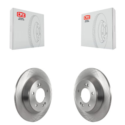 Rear Disc Brake Rotors Pair For Hyundai Kona Kia Seltos Soul K8-102339