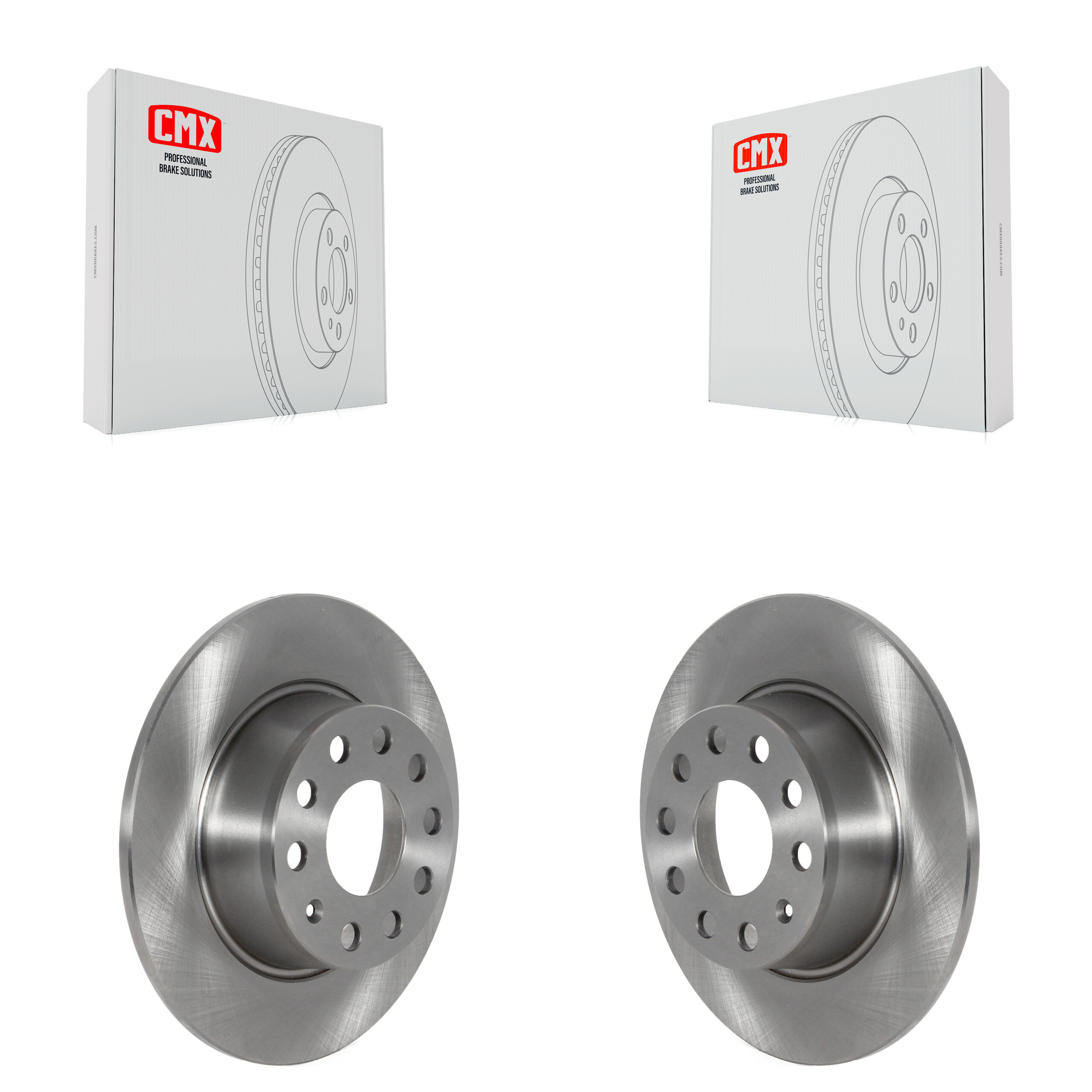 Rear Disc Brake Rotors Pair For Volkswagen Jetta Taos K8-102344