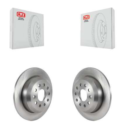 Rear Brake Rotor Pair For 2018-2024 Jeep Wrangler Without Heavy Duty Brakes Code BRY K8-102348